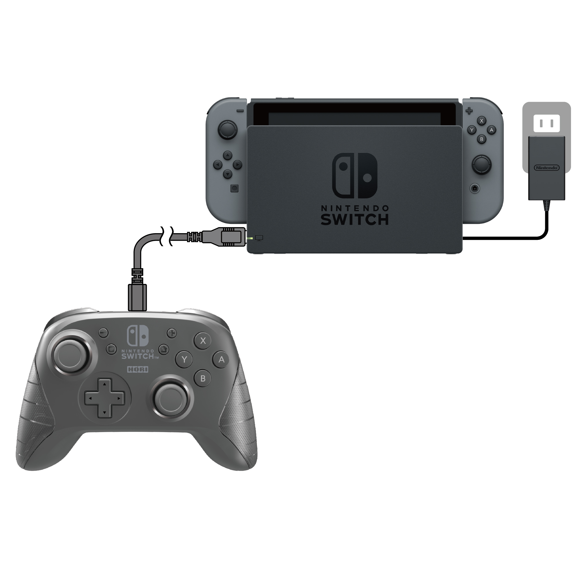 ホリストア｜ワイヤレスホリパッド for Nintendo Switch(- ブラック): コントローラー