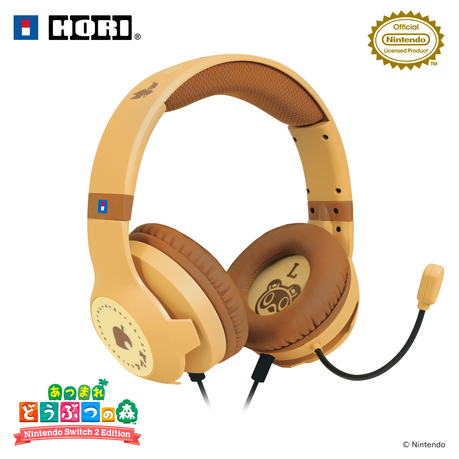 あつまれ どうぶつの森 ホリ ゲーミングヘッドセット スタンダード for Nintendo Switch2 DIYライフ