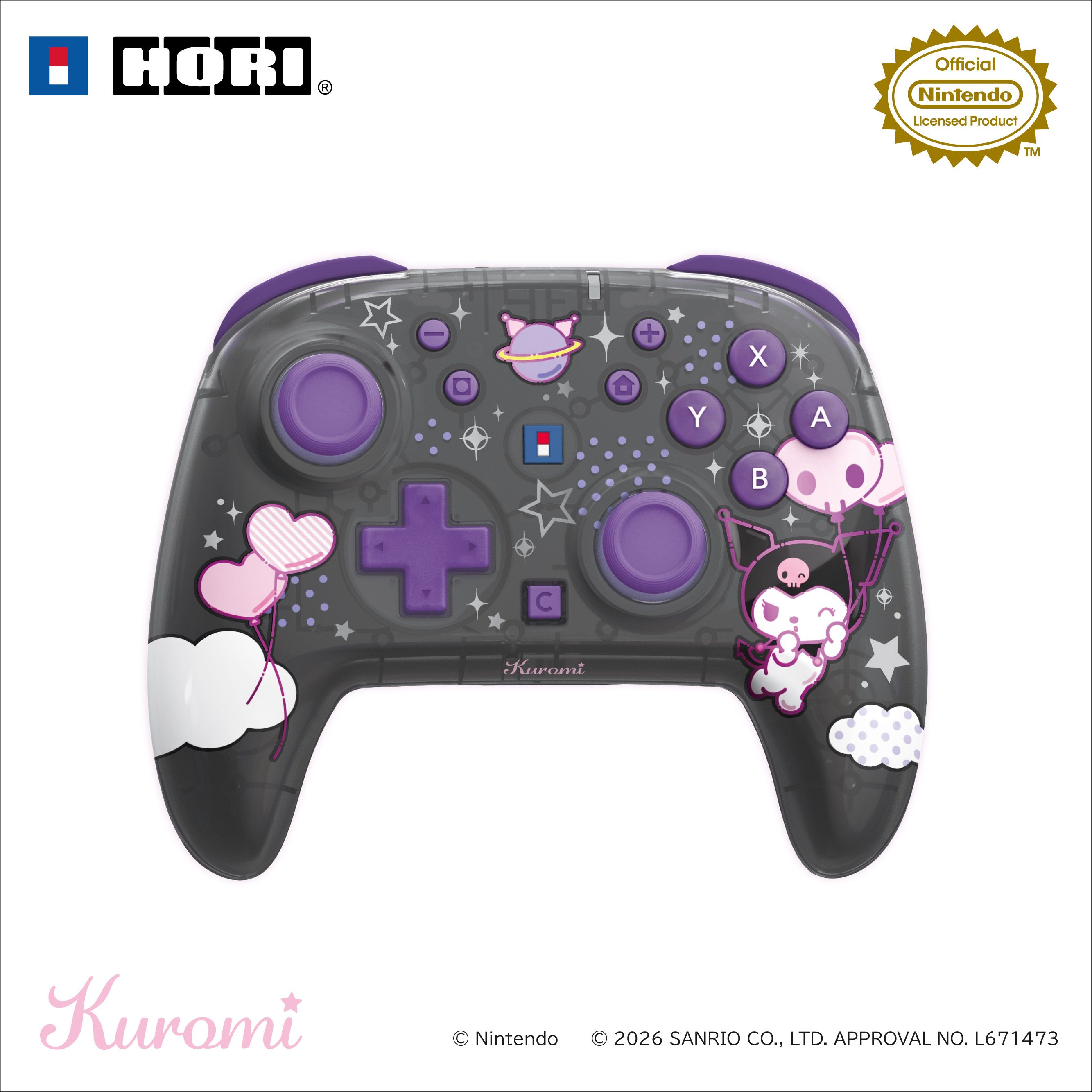 ワイヤレスホリパッド TURBO for Nintendo Switch2 クロミ