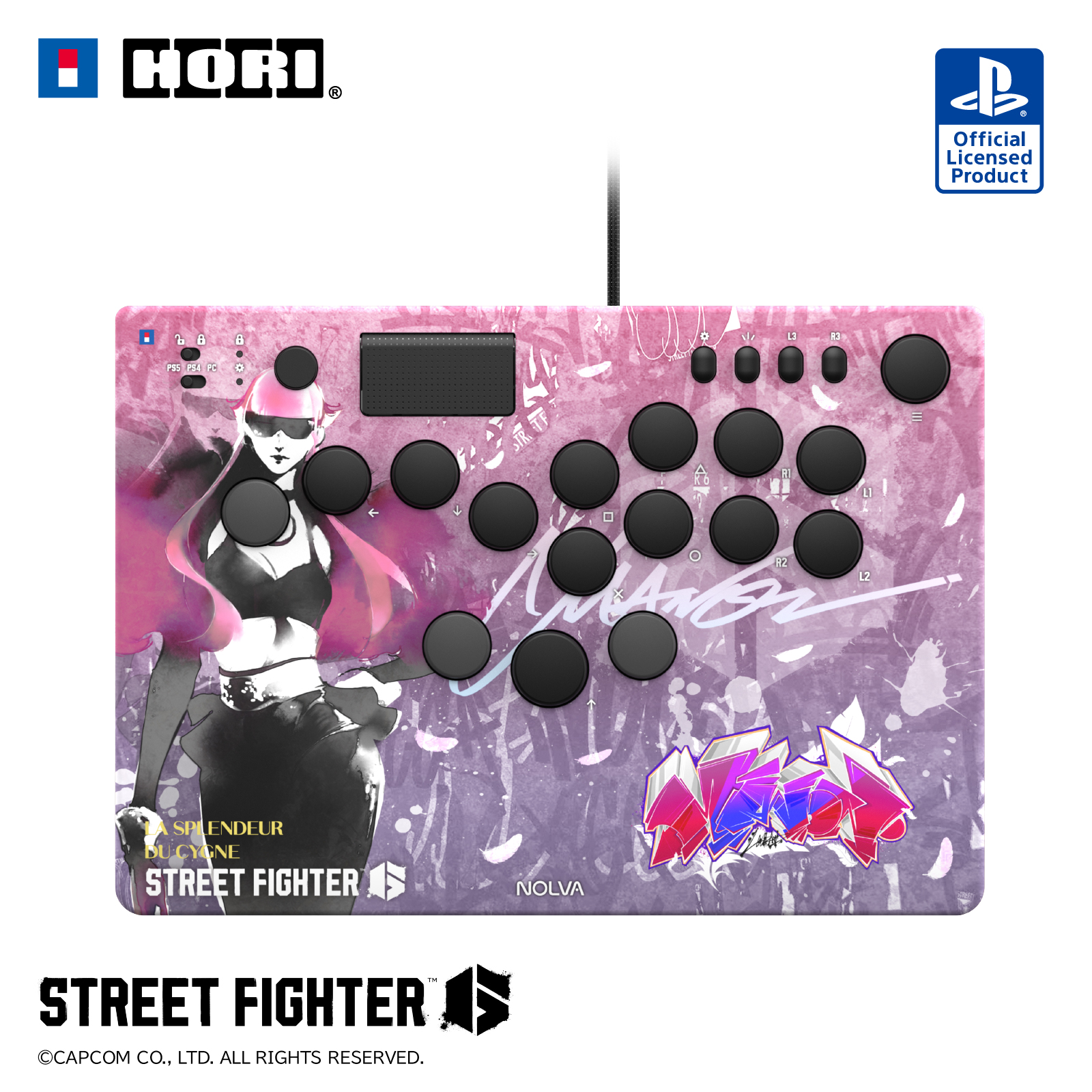 ストリートファイター 6 NOLVA Mechanical All-Button Arcade Controller for PlayStation5, Windows PC(マノン)
